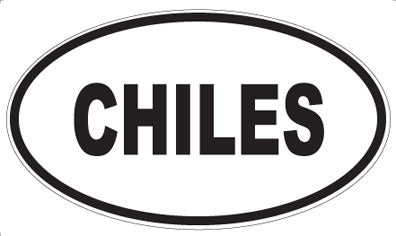 CHILES - Oval Magnet