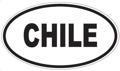 CHILE - Oval Magnet