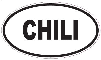 CHILI - Oval Sticker