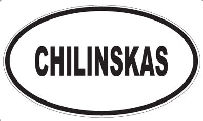 CHILINSKAS - Oval Magnet