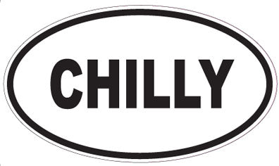 CHILLY - Oval Sticker