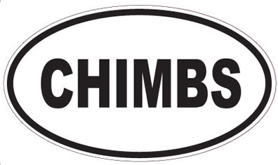 CHIMBS - Oval Sticker