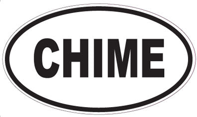 CHIME - Oval Sticker