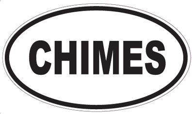 CHIMES - Oval Sticker