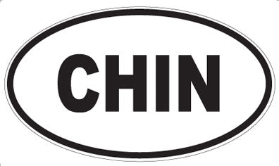 CHIN - Oval Magnet