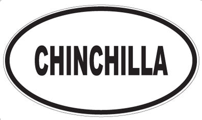 CHINCHILLA - Oval Magnet