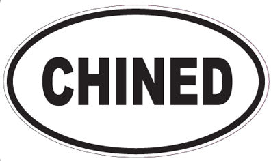 CHINED - Oval Sticker