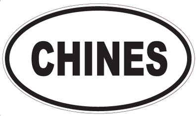 CHINES - Oval Sticker