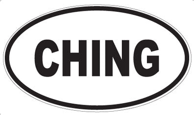 CHING - Oval Magnet
