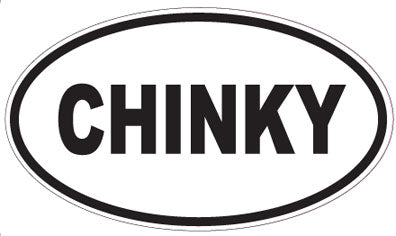 CHINKY - Oval Sticker