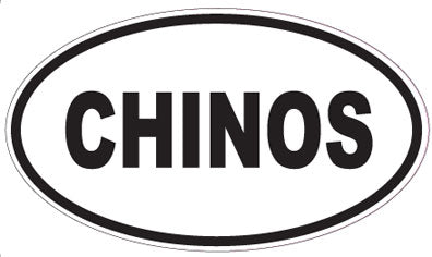 CHINOS - Oval Sticker