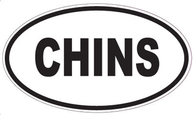 CHINS - Oval Sticker