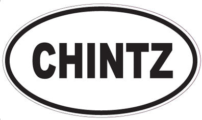 CHINTZ - Oval Sticker