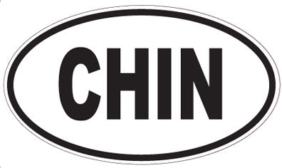 CHIN - Oval Sticker
