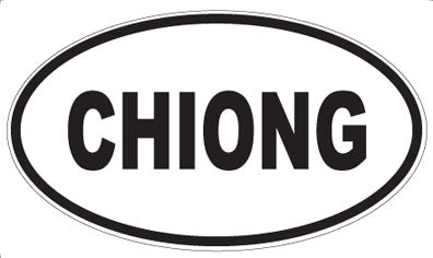 CHIONG - Oval Magnet