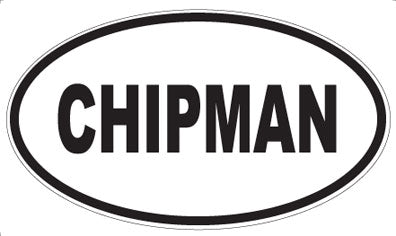CHIPMAN - Oval Magnet