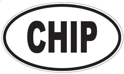 CHIP - Oval Sticker
