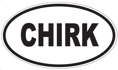 CHIRK - Oval Magnet