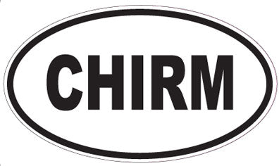 CHIRM - Oval Sticker