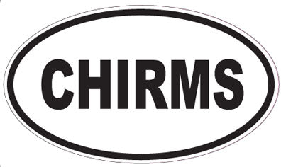 CHIRMS - Oval Sticker