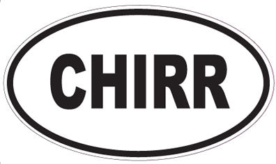 CHIRR - Oval Magnet