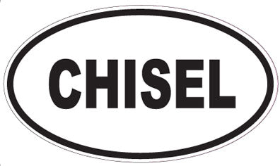 CHISEL - Oval Sticker