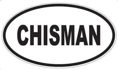 CHISMAN - Oval Magnet
