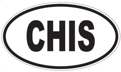 CHIS - Oval Sticker