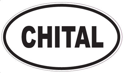 CHITAL - Oval Sticker