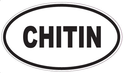 CHITIN - Oval Sticker