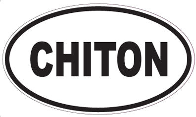 CHITON - Oval Sticker