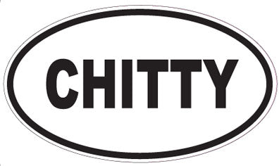 CHITTY - Oval Sticker