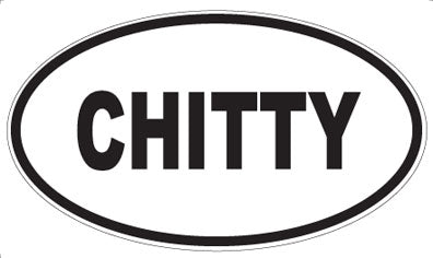 CHITTY - Oval Magnet