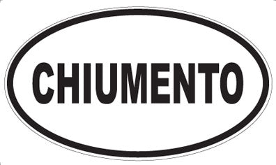 CHIUMENTO - Oval Magnet