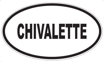 CHIVALETTE - Oval Magnet