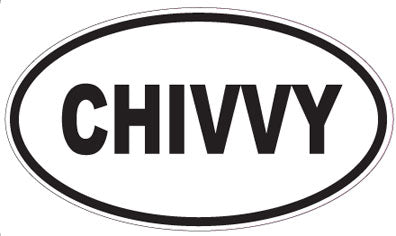 CHIVVY - Oval Sticker