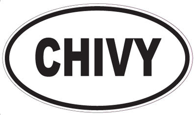 CHIVY - Oval Sticker