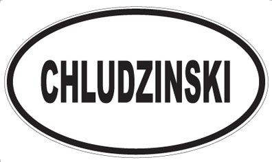 CHLUDZINSKI - Oval Magnet