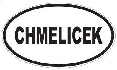CHMELICEK - Oval Magnet