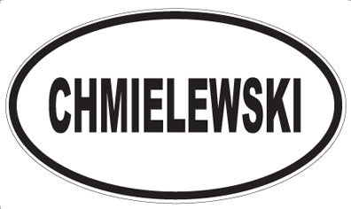 CHMIELEWSKI - Oval Magnet