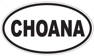 CHOANA - Oval Sticker