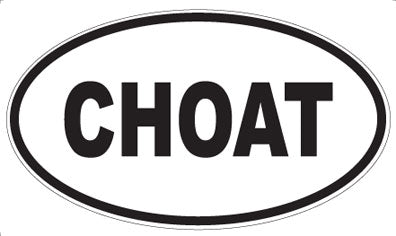 CHOAT - Oval Magnet