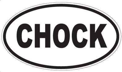 CHOCK - Oval Magnet