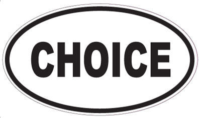 CHOICE - Oval Sticker