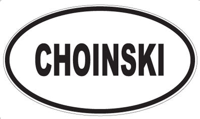 CHOINSKI - Oval Magnet