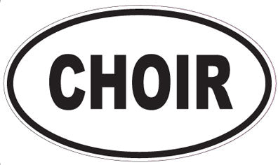 CHOIR - Oval Magnet