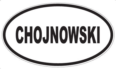 CHOJNOWSKI - Oval Magnet