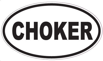 CHOKER - Oval Sticker