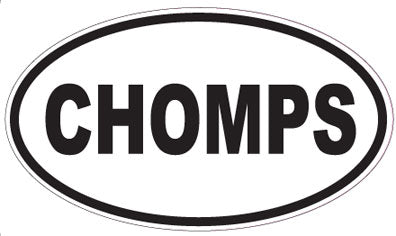 CHOMPS - Oval Sticker