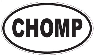 CHOMP - Oval Magnet